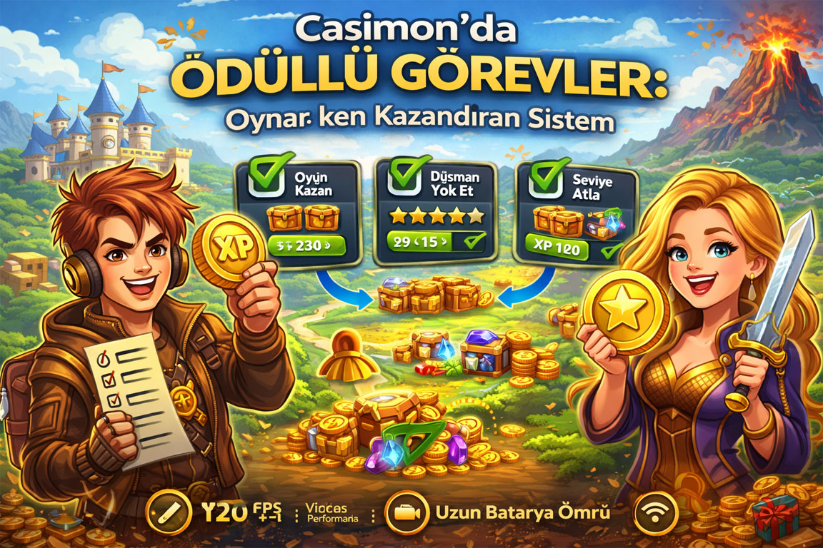 Casimon’da Ödüllü Görevler: Oynarken Kazandıran Sistem